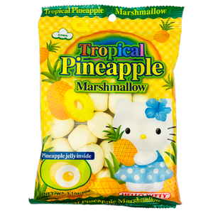 HELLO KITTY Marshmallow Pineapple Flavor 90g - Sweets and Geeks