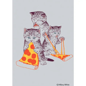 Kitties Eating Pizza Magnet - Sweets and Geeks