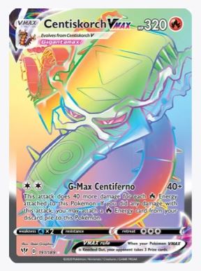Centiskorch VMAX (Secret) SWSH03: Darkness Ablaze # 191/189 - Sweets and Geeks