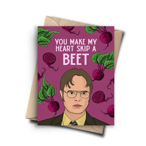 Beet Funny Valentines Day Card - The Office Anniversary Card - Sweets and Geeks