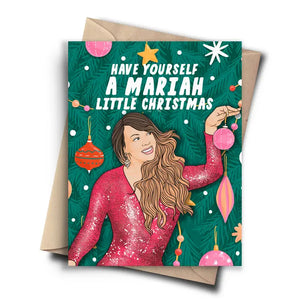 Mariah Funny Christmas Card - Pop Culture Holiday Card - Sweets and Geeks