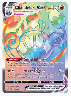 Chandelure VMAX (Secret) SWSH08: Fusion Strike # 265/264 - Sweets and Geeks