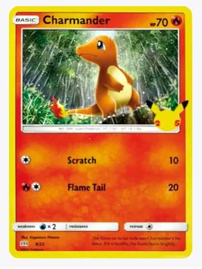 Charmander (Holofoil) McDonald's 25th Anniversary Promos # 9/25 - Sweets and Geeks