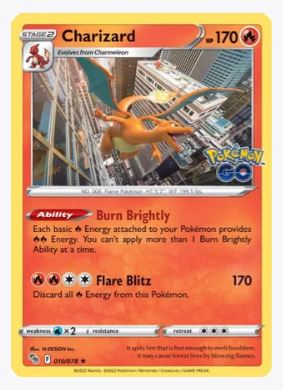 Charizard (Holofoil) Pokemon GO # 010/078 Sweets and Geeks Charizard (Holofoil) Pokemon GO # 010/078 Sweets and Geeks