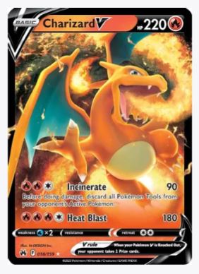 Charizard V Crown Zenith # 018/159 - Sweets and Geeks