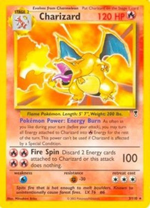 Charizard (WotC Legendary Collection) - Deck Exclusives - Card # 3/110 - Sweets and Geeks