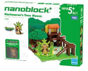 Kawada PP-002 nanoblock plus Pokemon Chespin (Harimaron) Tree House - Sweets and Geeks