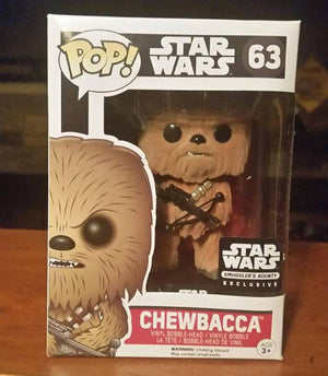 Funko Pop Movies: Star Wars - Chewbacca (Flocked) (Smuggler's Bounty) #63 - Sweets and Geeks