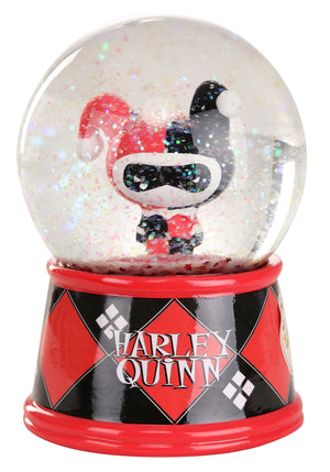 Chibi Harley Quinn 6" Light Up Snow Globe - Sweets and Geeks