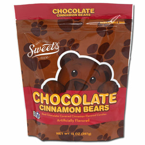 Sweet's Chocolate Covered Cinnamon Gummi Bears 14oz Bag - Sweets and Geeks