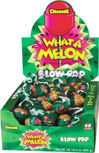 Charms Blow Pop Lollipops - What-A-Melon - Sweets and Geeks