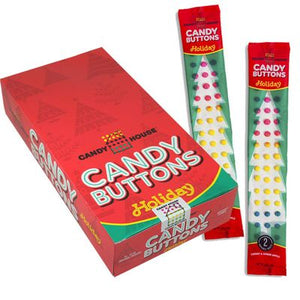 Christmas Candy Buttons - Sweets and Geeks