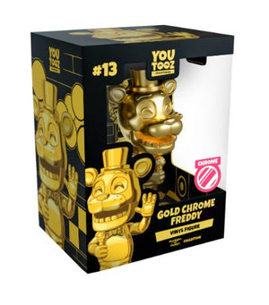YouTooz Gold Chrome Freddy Vinyl Figure LIMITED FNAF Five Nights at Freddy's #13 - Sweets and Geeks