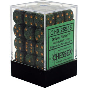 Speckled 12mm D6 Dice Block (36 Dice) - Sweets and Geeks