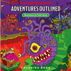 Dungeons and Dragons Adventures Outlined Coloring Book - Sweets and Geeks