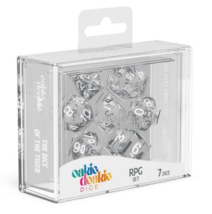 Oakie Doakie Dice RPG Set Translucent (7) - Sweets and Geeks