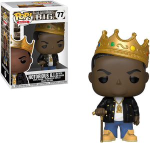 Funko Pop Rocks: Music - Notorious B.I.G. (with Crown) #77 - Sweets and Geeks