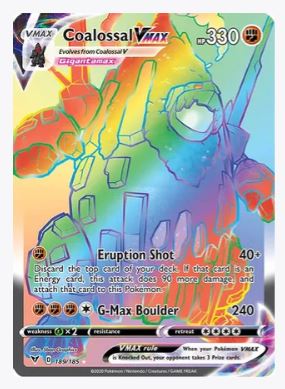 Coalossal VMAX (Secret) SWSH04: Vivid Voltage # 189/185 - Sweets and Geeks