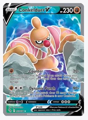 Conkeldurr V (Full Art) Pokemon GO # 073/078 - Sweets and Geeks