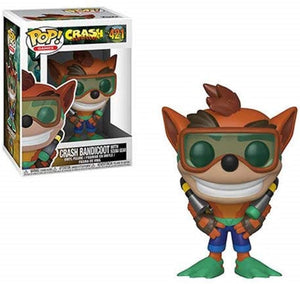 Funko Pop Games: Crash Bandicoot - Crash With Scuba Gear #421 - Sweets and Geeks