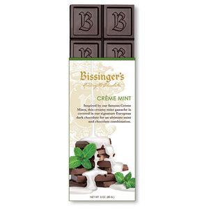 Bissinger's Dark Creme Mint Premium Chocolate Bar 3oz - Sweets and Geeks