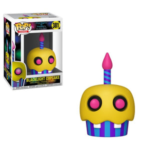 Funko Pop Games: Five Nights at Freddy's Blacklight - Blacklight Cupcake (Game Stop Exclusive) #381 - Sweets and Geeks