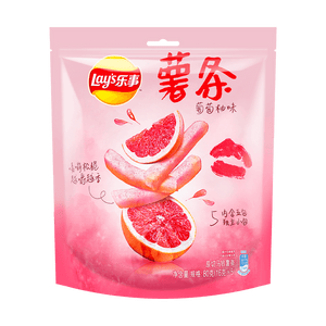 Lay's Pink Grapefruit Fries 2.82oz - Sweets and Geeks