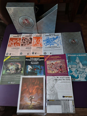 TSR AD&D 2nd Ed Dungeons & Dragons Silver Anniversary Collector Set. Excellent! - Sweets and Geeks