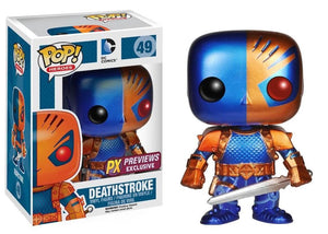 Funko Pop Heroes: DC Comics - Deathstroke (Metallic) PX Previews #49 - Sweets and Geeks
