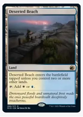 Deserted Beach - Innistrad: Midnight Hunt - #260/277 - Sweets and Geeks