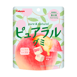 Pure and Natural Peach Gummy 58g - Sweets and Geeks