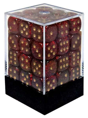 Glitter 12mm D6 Dice Block (36 Dice) - Sweets and Geeks