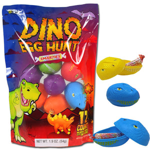 Dino Egg Hunt With Smarties 12 Count Bag 1.9oz - Sweets and Geeks