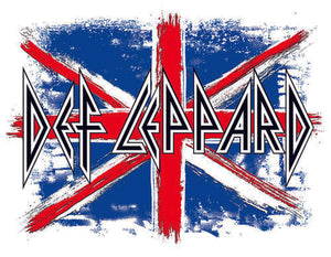 Def Leppard Union Jack Tin Sign - Sweets and Geeks