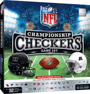 NFL - All Teams Checkers Board Game - Sweets and Geeks