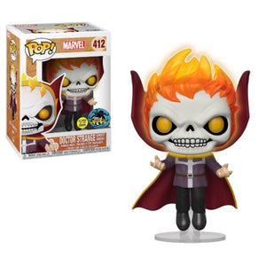 Funko Pop: Marvel - Doctor Strange (Ghost Rider) (Glow in the Dark) (L.A. Comic Con Exclusive) #412 - Sweets and Geeks