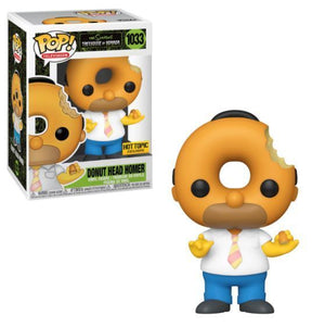 Funko Pop Television: The Simpsons Treehouse of Horror - Donut Head Homer Hot Topic Exclusive #1033 - Sweets and Geeks
