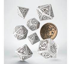 The Witcher Dice Set: Geralt - The White Wolf (7 + coin) (Preorder May 2021) - Sweets and Geeks