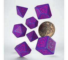 The Witcher Dice Set: Dandelion - Conqueros of Hearts (7 + coin) (Preorder May 2021) - Sweets and Geeks