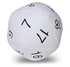 UP d20 Jumbo Plush White - Sweets and Geeks
