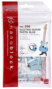 Electric Guitar Pastel Blue "Instruments", Nanoblock Collection Series - Sweets and Geeks