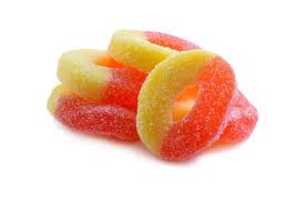Gummi Peach Rings Bulk Candy - Sweets and Geeks