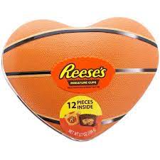 Reese's Basketball Heart Tin - Sweets and Geeks