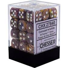 Festive 12mm D6 Dice Block (36 Dice) - Sweets and Geeks