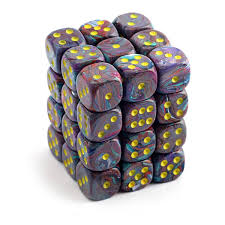 Festive 12mm D6 Dice Block (36 Dice) - Sweets and Geeks