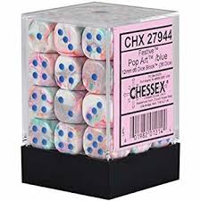 Festive 12mm D6 Dice Block (36 Dice) - Sweets and Geeks