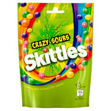 Skittles Crazy Sours Pouch 152g - Sweets and Geeks