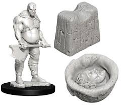 WizKids Deep Cuts Unpainted Miniatures: W6 Executioner and Chopping Block - Sweets and Geeks
