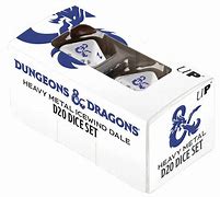 Copy of Dungeons and Dragons RPG: Icewind Dale - Heavy Metal D20 White and Blue Dice Set (2) - Sweets and Geeks