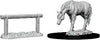 WizKids Deep Cuts Unpainted Miniatures: W10 Horse and Hitch - Sweets and Geeks